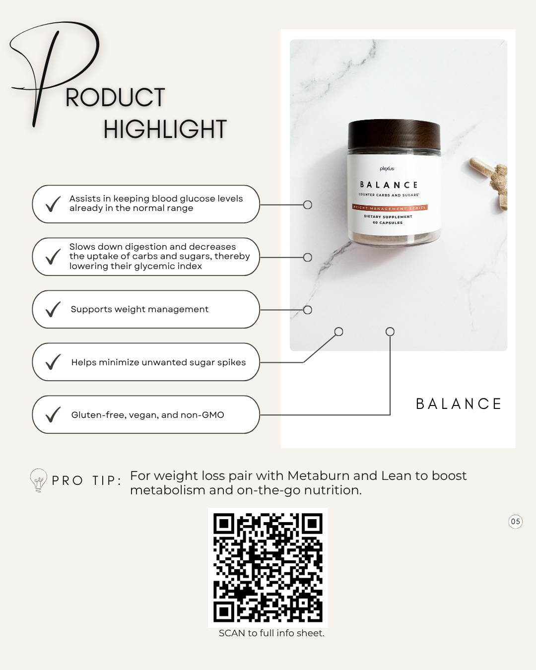 Product highlight sheet 2